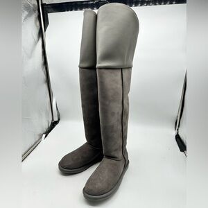 Australia Luxe Collective Slouch Tall Gray Shearling Boots NWT US 8 | EU 39